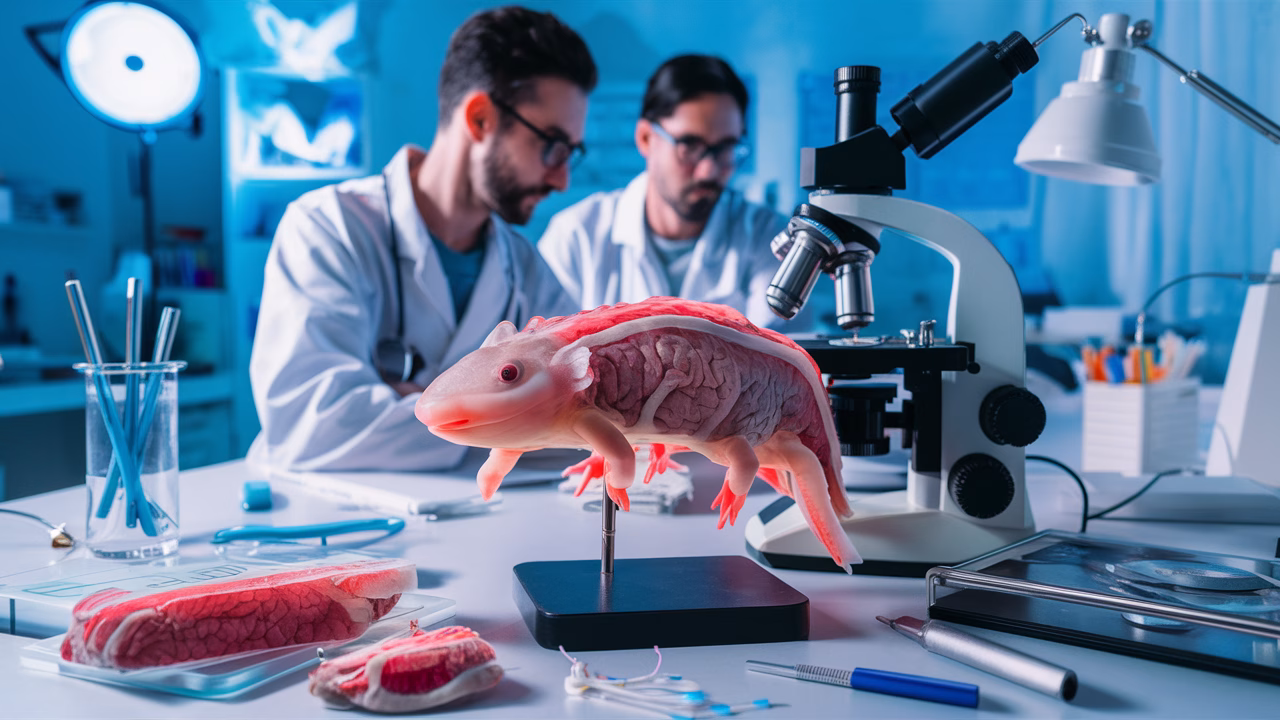 Axolotl healing studied in lab