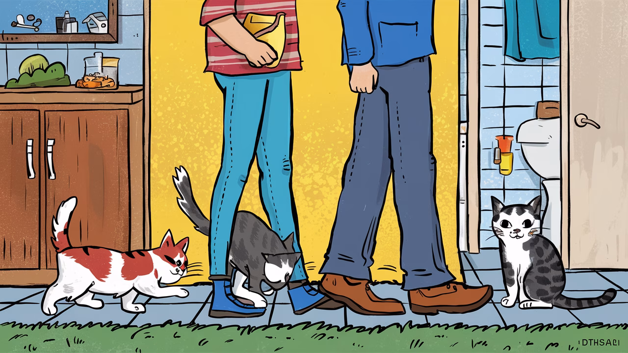 Types of Cat Following Behavior Different types of cat following behavior