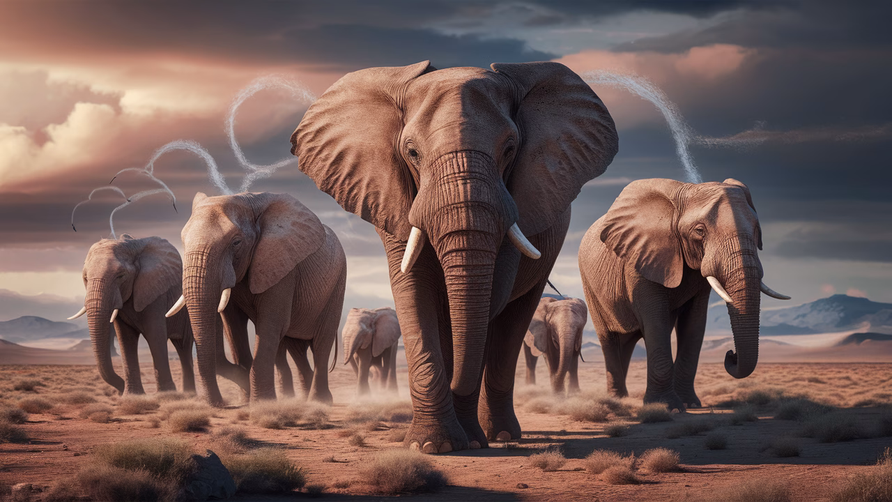 Elephants use infrasound to communicate Elephants communicating through infrasound