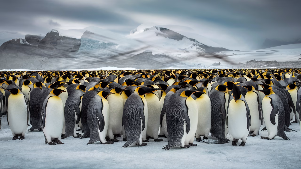 emperor penguins endure Antarctic winter emperor penguins withstand winter
