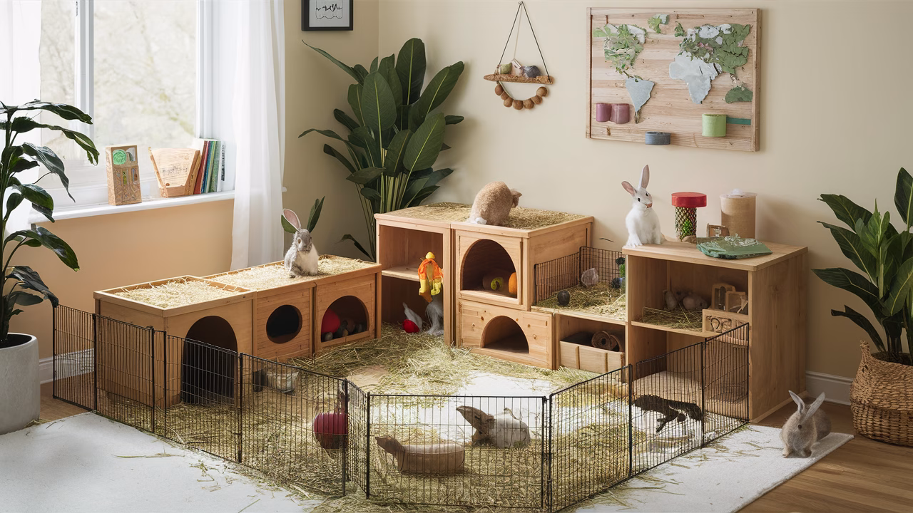 Ideal rabbit environment reduces stress safe rabbit habitat setup