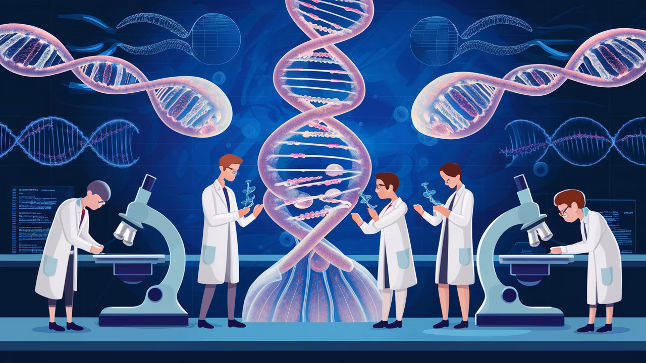 Cellular aging research lab Scientific lab studying aging