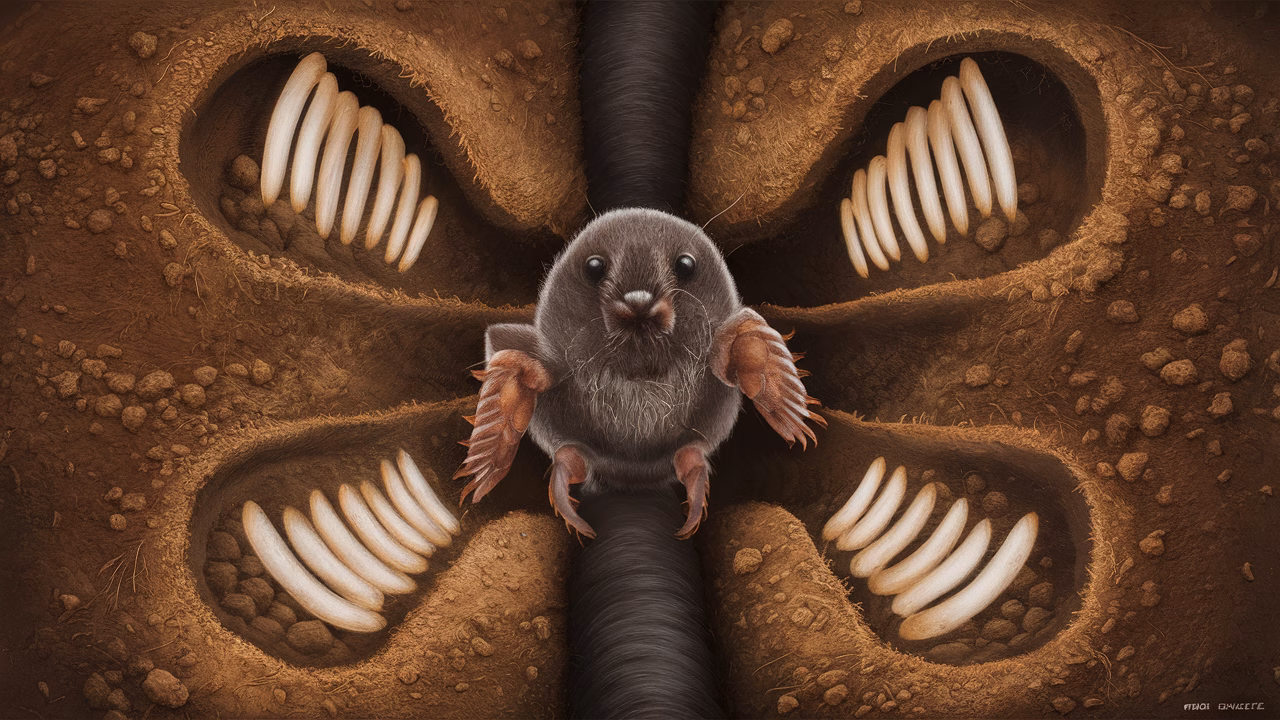 Mole cricket calling burrow diagram
