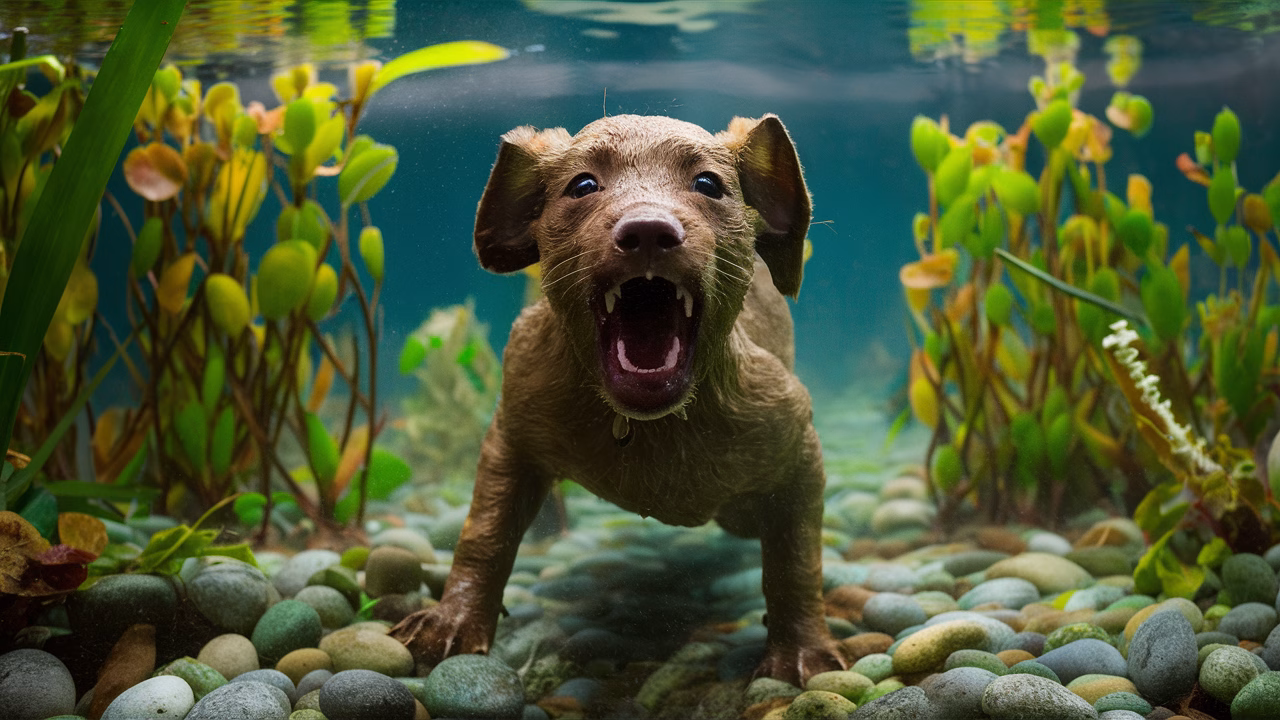 Mudpuppy Barking Underwater Mudpuppy Vocalizing