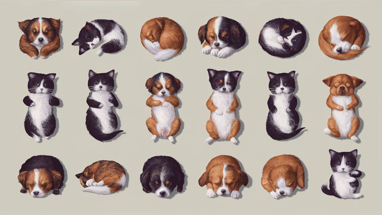 Pet sleeping positions and health meanings dog sleeping position chart