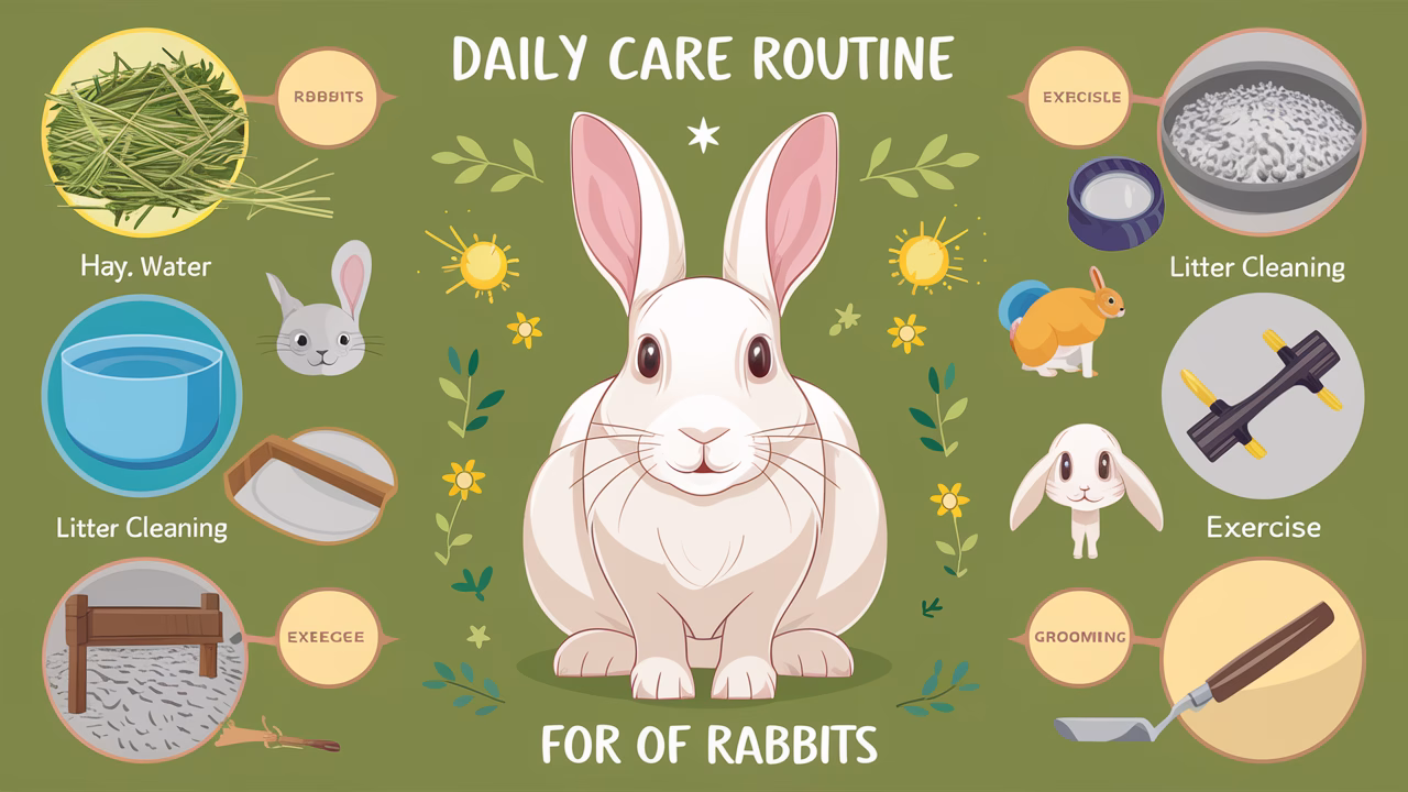 Daily care routine for rabbits rabbit care routine chart