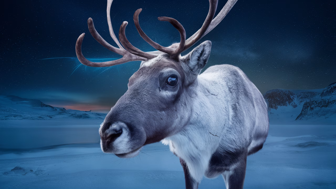 Reindeer ultraviolet vision anatomy Reindeer eye ultraviolet spectrum