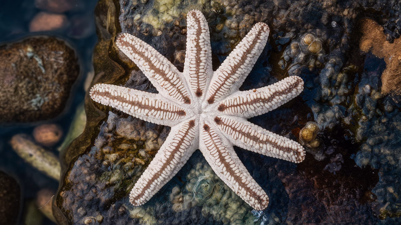 Sea star arm-tip eyes