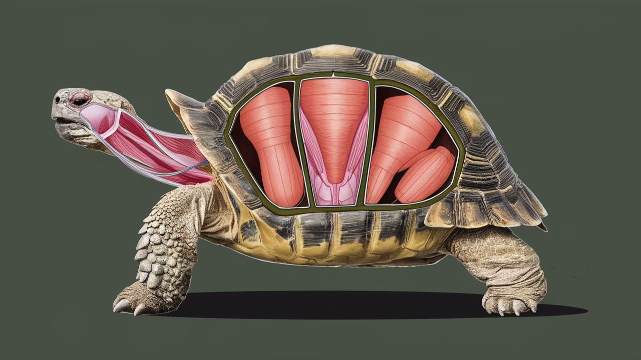 Tortoise musculature for respiration Tortoise muscles used for breathing