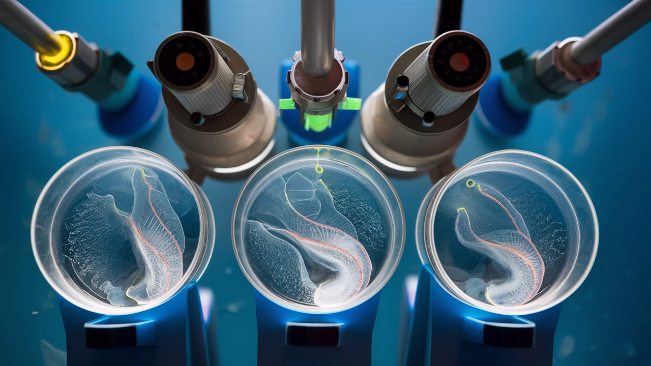 Zebrafish in biomedical lab Zebrafish in biomedical lab